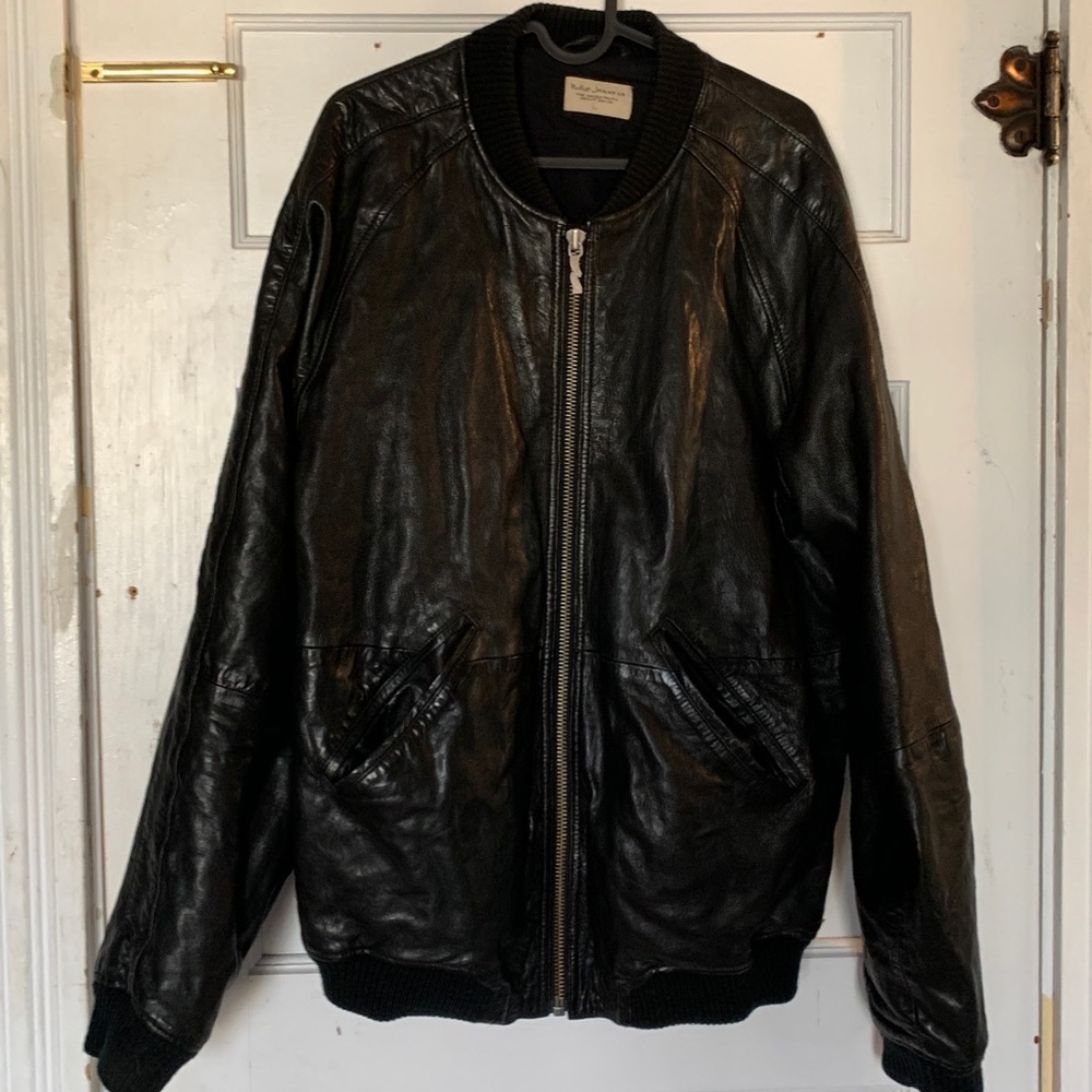 Nudie Jeans Leather Bomber